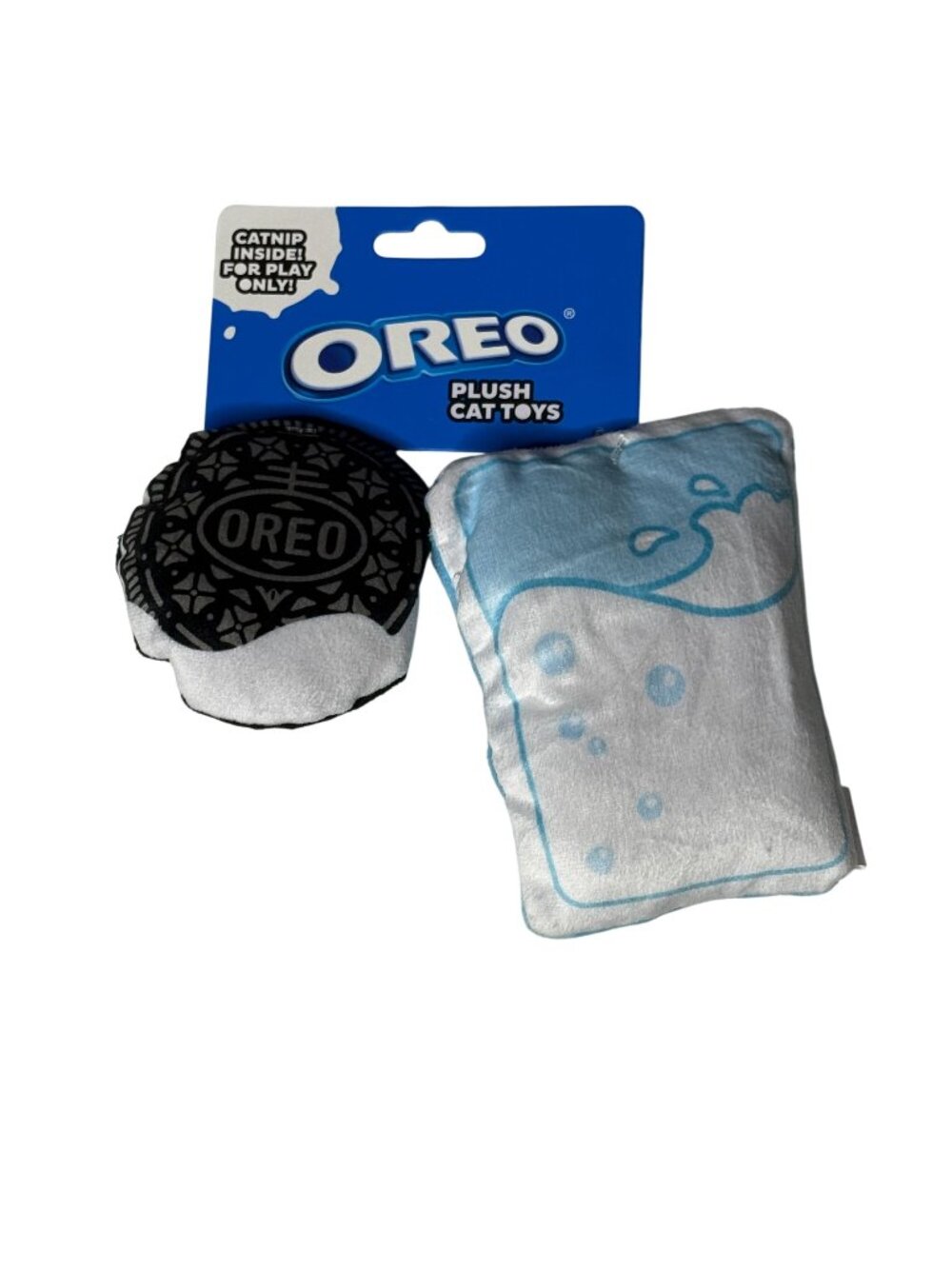 Oreo Cat Toy 2 Pack Plush Cookie Catnip Toy Pet Play - Picture 1 of 2